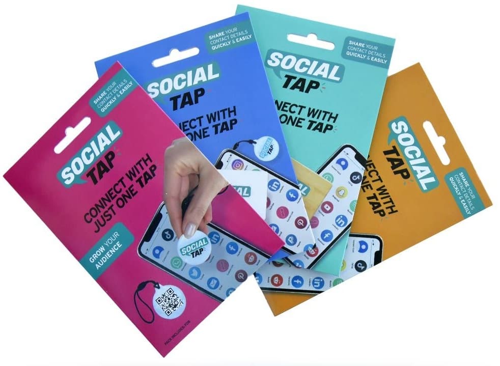 электронныя візітныя карткі Social Tap